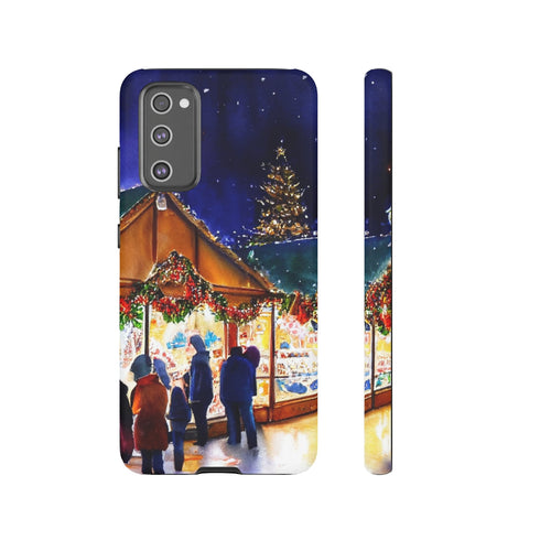 Shopping at the Christmas Market - Impact Resistant Phone Case Samsung Galaxy S20 FE Matte
